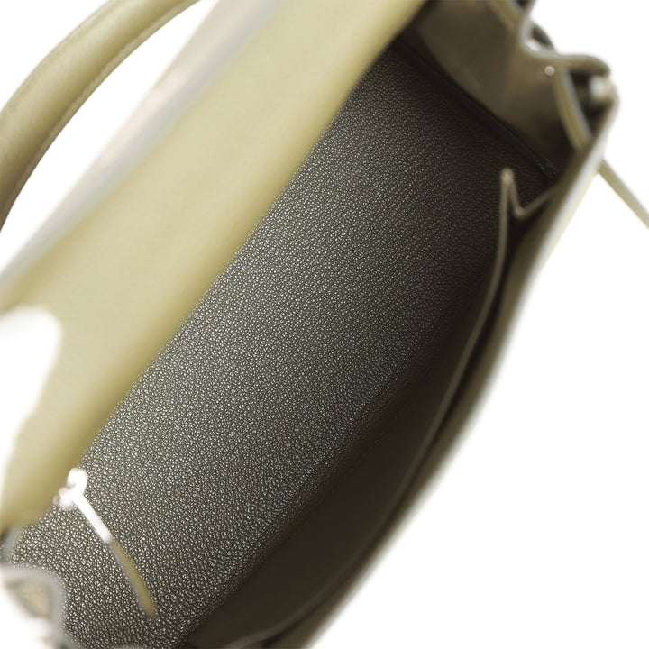 Top quality Hermes Kelly Retourne 25 Vert Veronese Togo Palladium Hardware