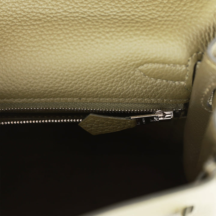 Top quality Hermes Kelly Retourne 25 Vert Veronese Togo Palladium Hardware