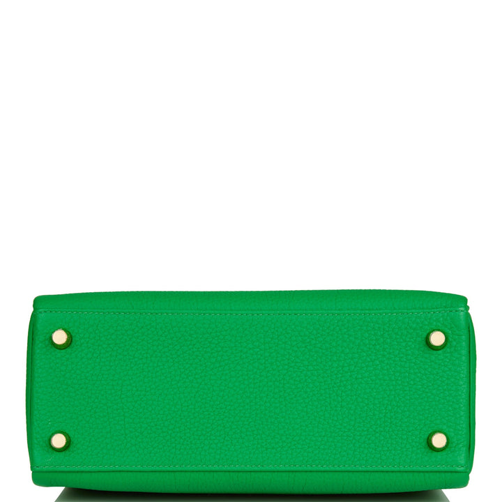 Hermes Kelly 25 Retourne Bambou Togo Gold Hardware