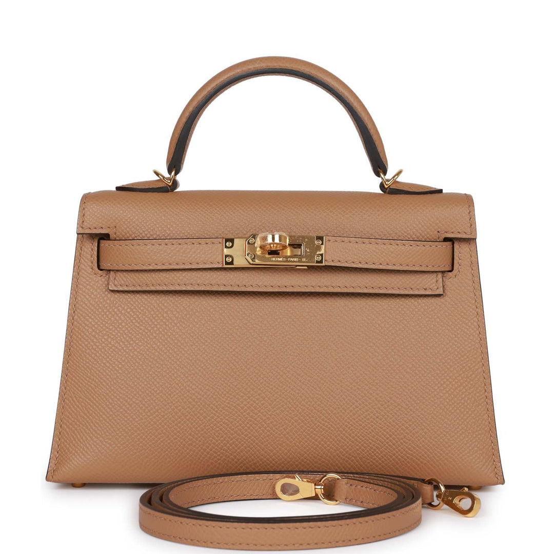 Hermes Kelly 20 Sellier Chai Epsom Gold Hardware
