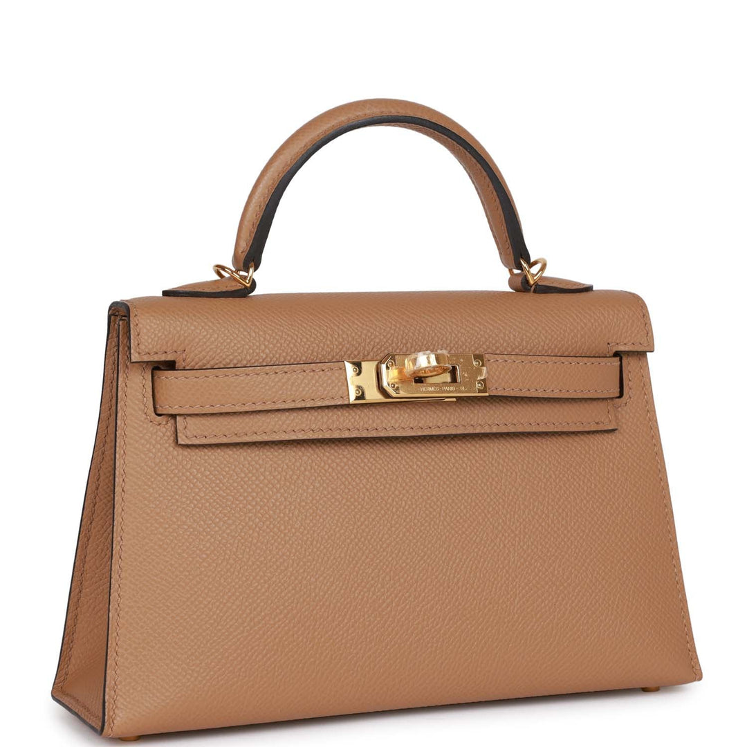 Hermes Kelly 20 Sellier Chai Epsom Gold Hardware