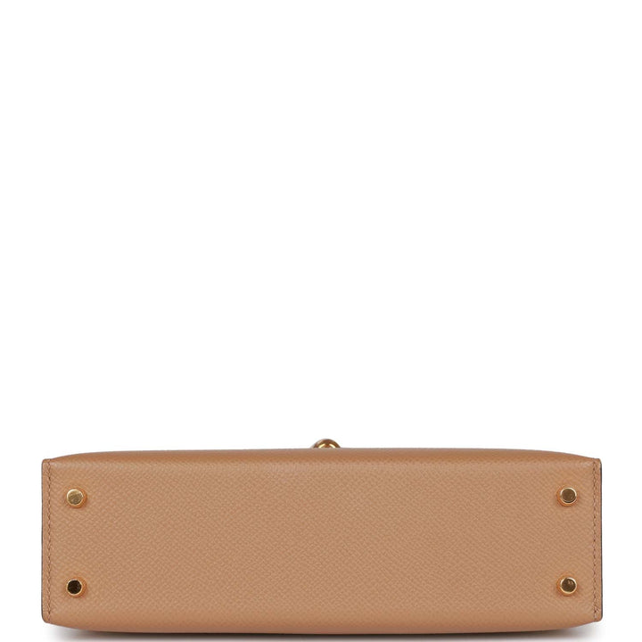 Hermes Kelly 20 Sellier Chai Epsom Gold Hardware