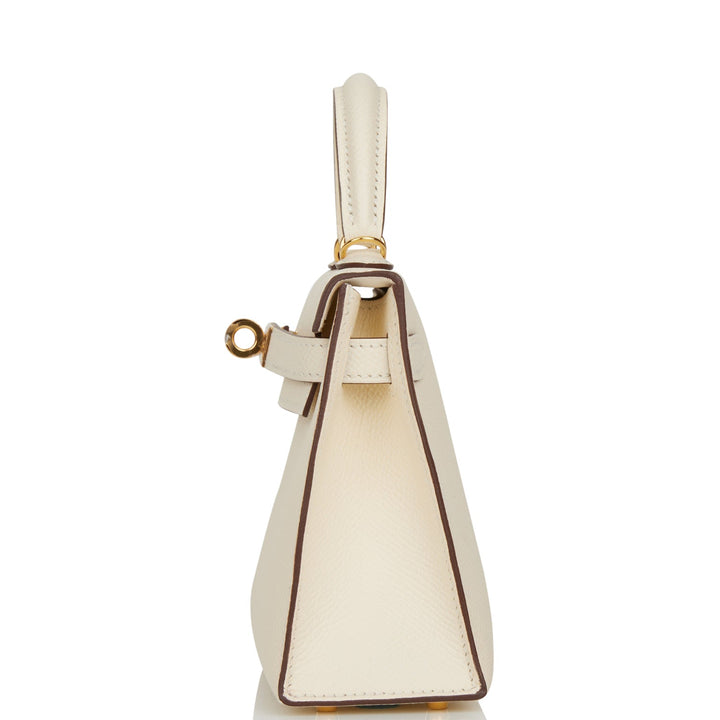 Hermes Kelly 20 Sellier Nata Epsom Gold Hardware