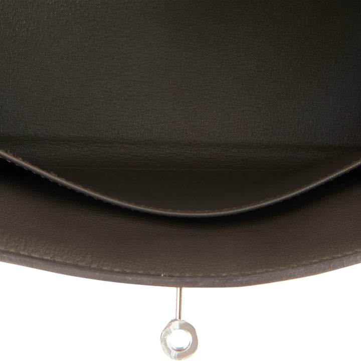 Hermes Kelly 25 Retourne Etain Togo Palladium Hardware