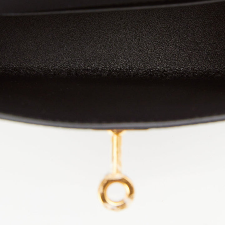 Hermes Kelly 20 Sellier Black Epsom Gold Hardware