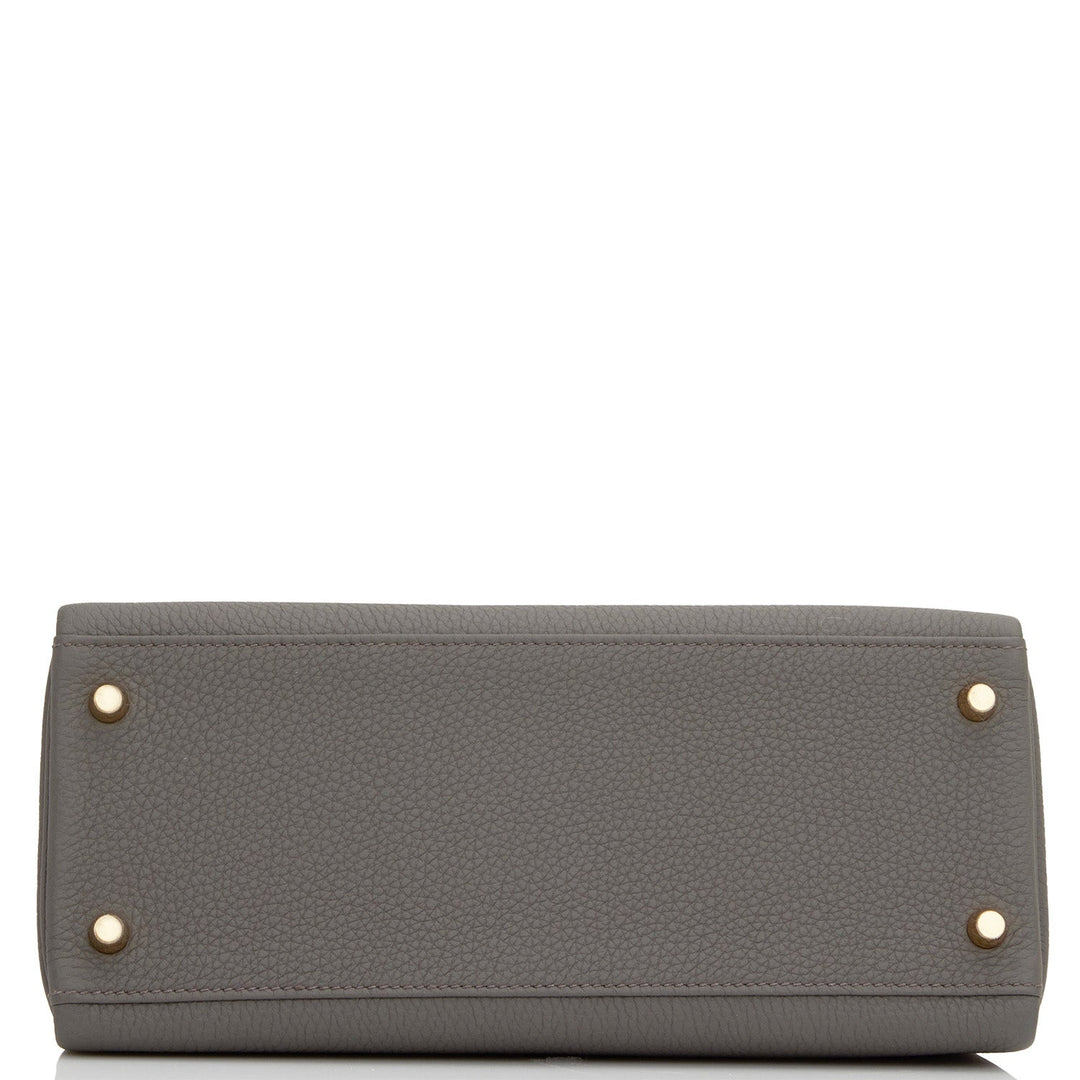 Hermes Kelly Retourne 28 Etain Togo Gold Hardware