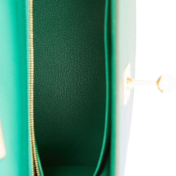 Hermes Kelly 25 Sellier Vert Jade Epsom Gold Hardware