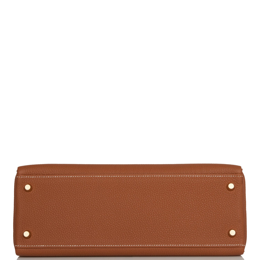 Hermes Kelly 32 Retourne Gold Togo Gold Hardware