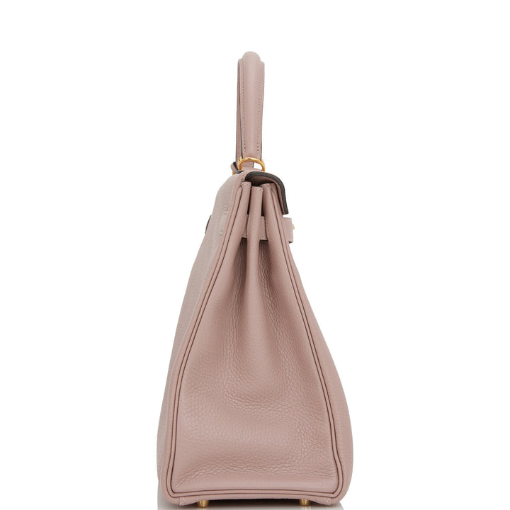 Hermes Kelly 32 Retourne Glycine Clemence Gold Hardware