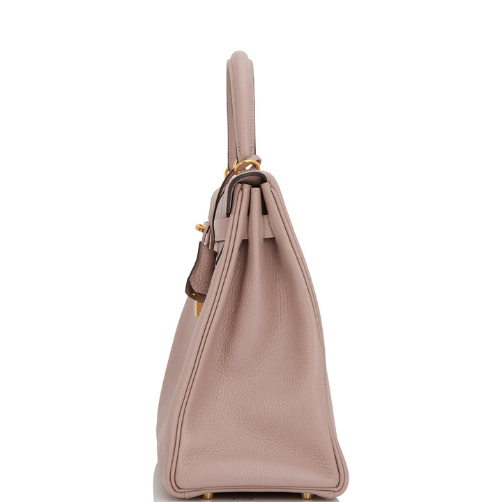 Hermes Kelly 32 Retourne Glycine Clemence Gold Hardware