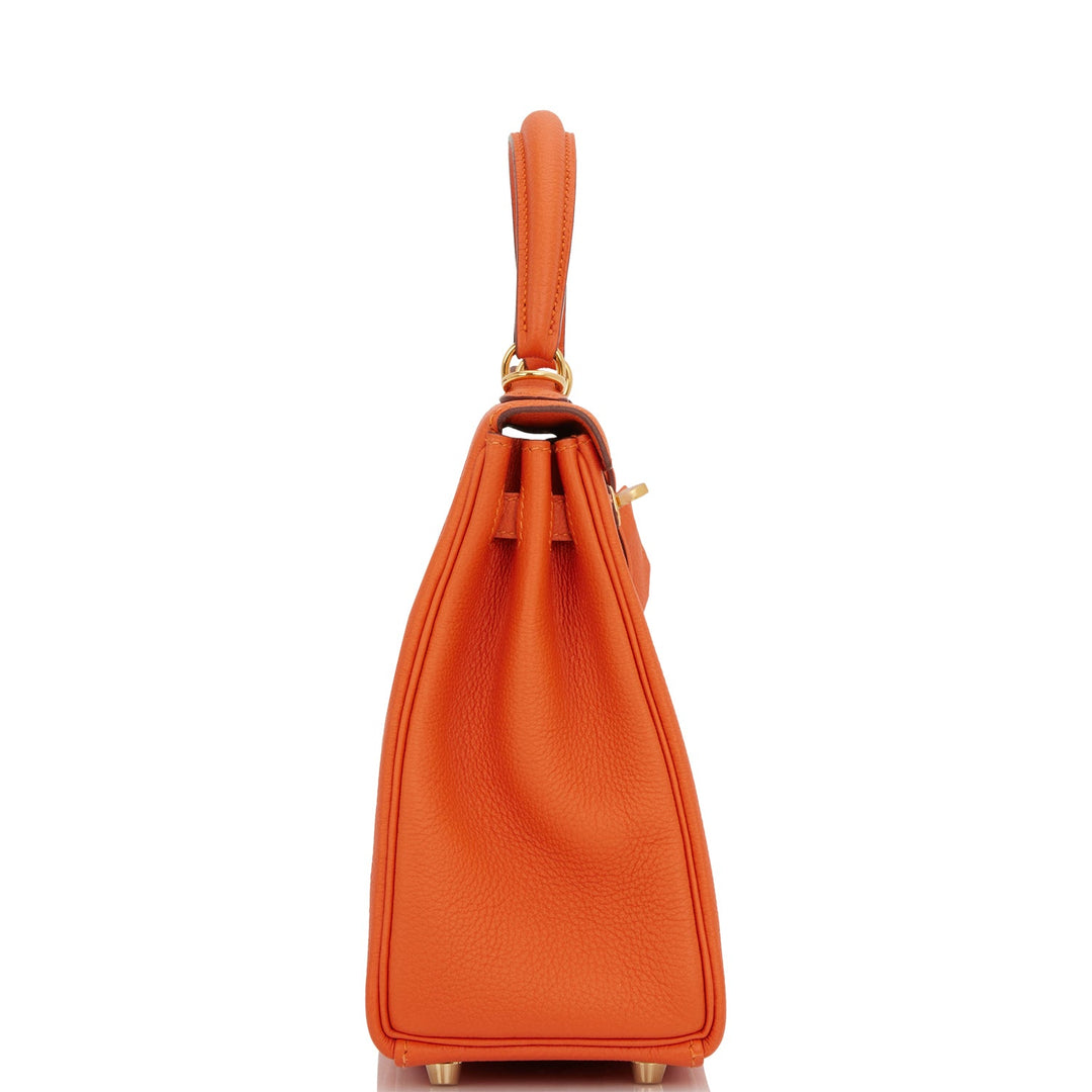 Hermes Kelly 25 Retourne Feu Togo Gold Hardware