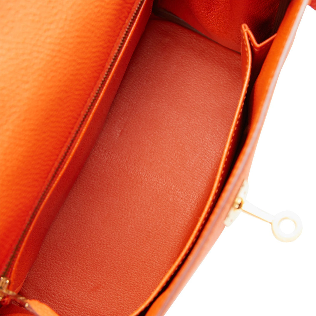 Hermes Kelly 25 Retourne Feu Togo Gold Hardware