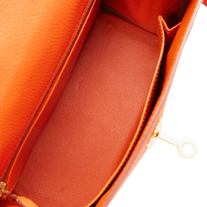 Hermes Kelly 25 Retourne Feu Togo Gold Hardware