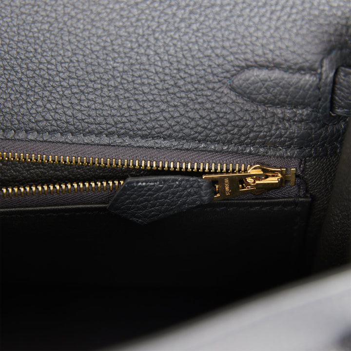 Top quality Hermes Kelly Retourne 25 Black Togo Gold Hardware