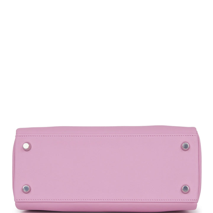 Hermes Kelly 25 Retourne Mauve Sylvestre Swift Palladium Hardware