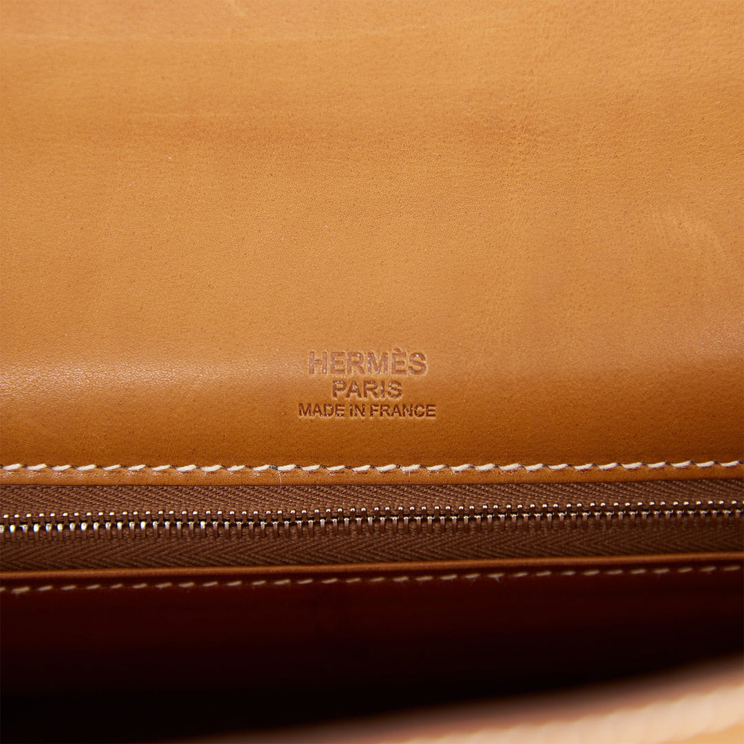 Hermes Grizzly Kelly Retourne 32 Fauve Au Galop Barenia Palladium Hardware