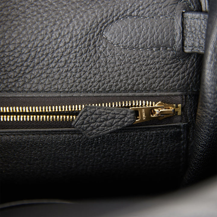 Hermes Kelly 32 Retourne Black Togo Gold Hardware