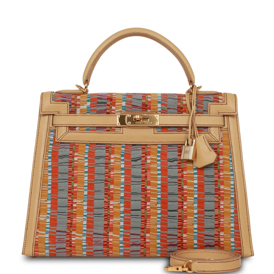 Vintage Top quality Hermes Kelly Sellier 32 Vibrato Sable Chamonix Gold Hardware