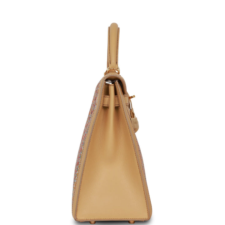 Vintage Top quality Hermes Kelly Sellier 32 Vibrato Sable Chamonix Gold Hardware