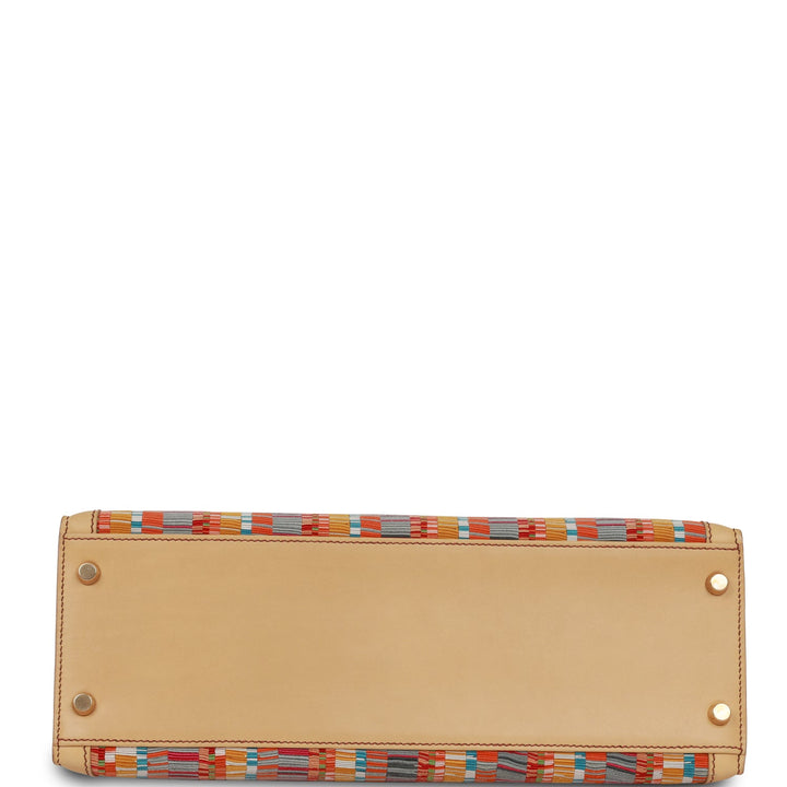 Vintage Top quality Hermes Kelly Sellier 32 Vibrato Sable Chamonix Gold Hardware