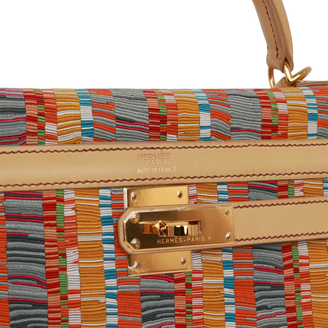 Vintage Top quality Hermes Kelly Sellier 32 Vibrato Sable Chamonix Gold Hardware