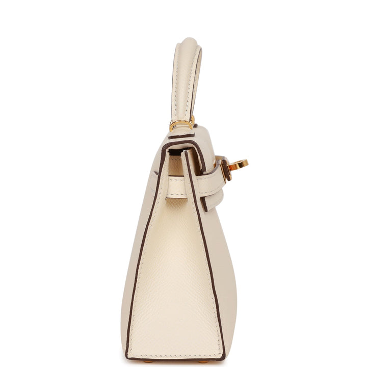 Hermes Kelly 20 Sellier Nata Epsom Gold Hardware