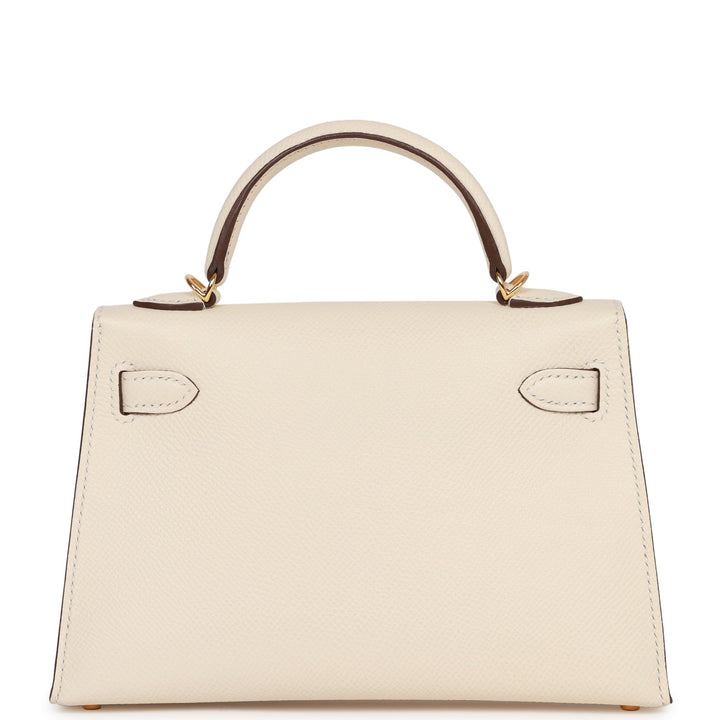 Hermes Kelly 20 Sellier Nata Epsom Gold Hardware