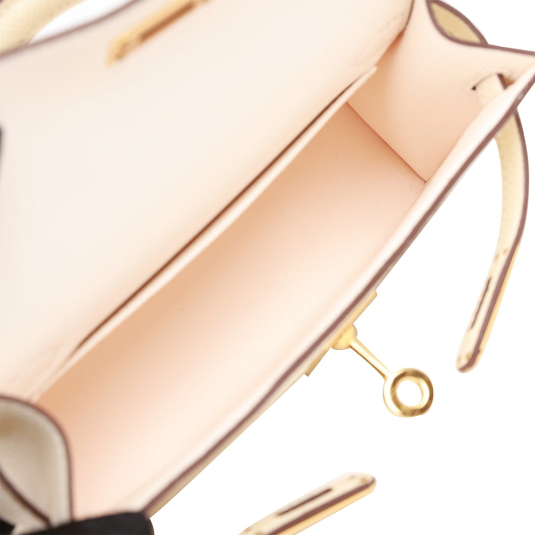 Hermes Kelly 20 Sellier Nata Epsom Gold Hardware