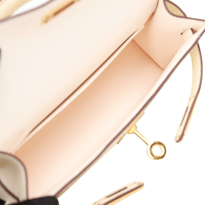 Hermes Kelly 20 Sellier Nata Epsom Gold Hardware