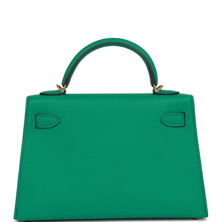 Hermes Kelly 20 Sellier Vert Jade Epsom Gold Hardware
