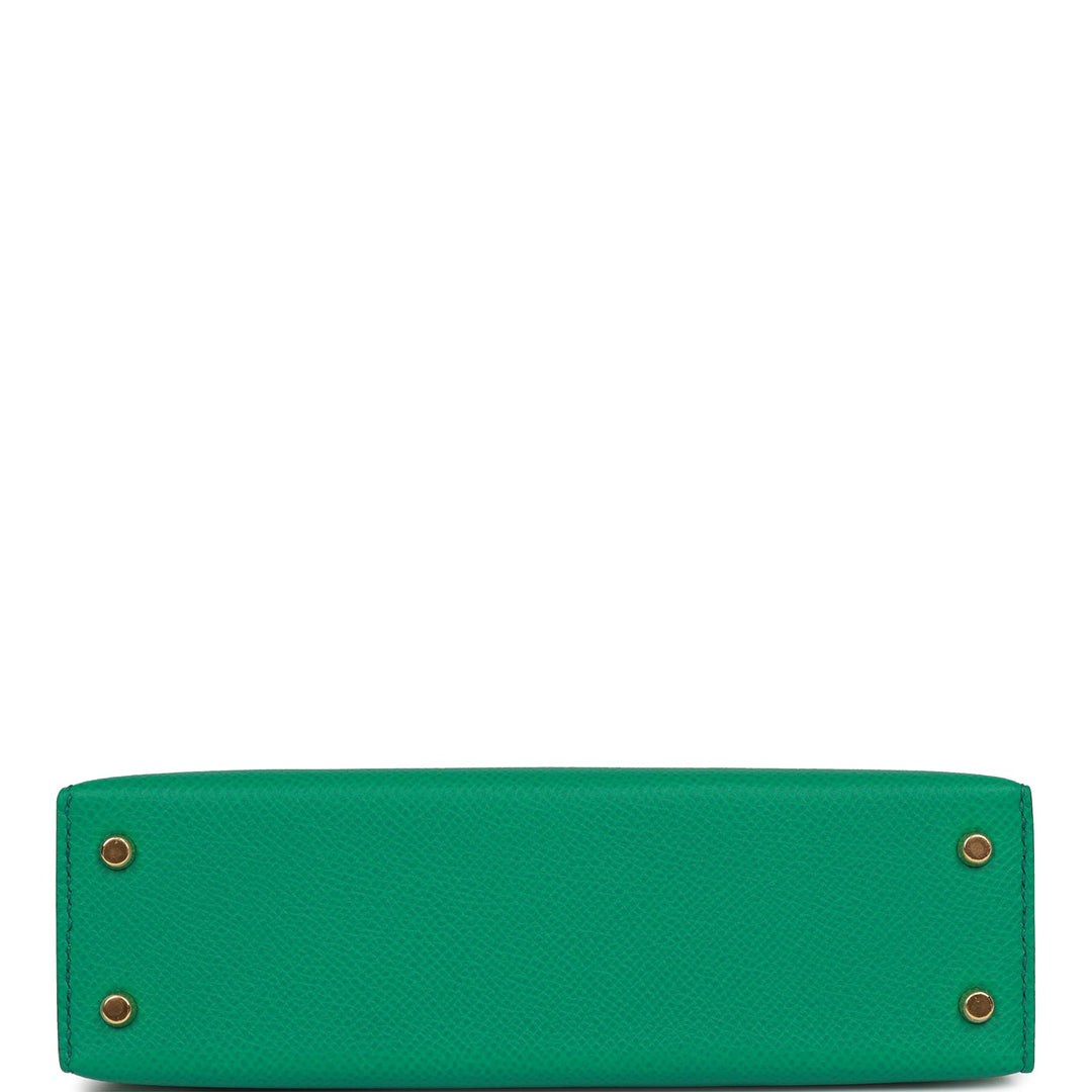 Hermes Kelly 20 Sellier Vert Jade Epsom Gold Hardware