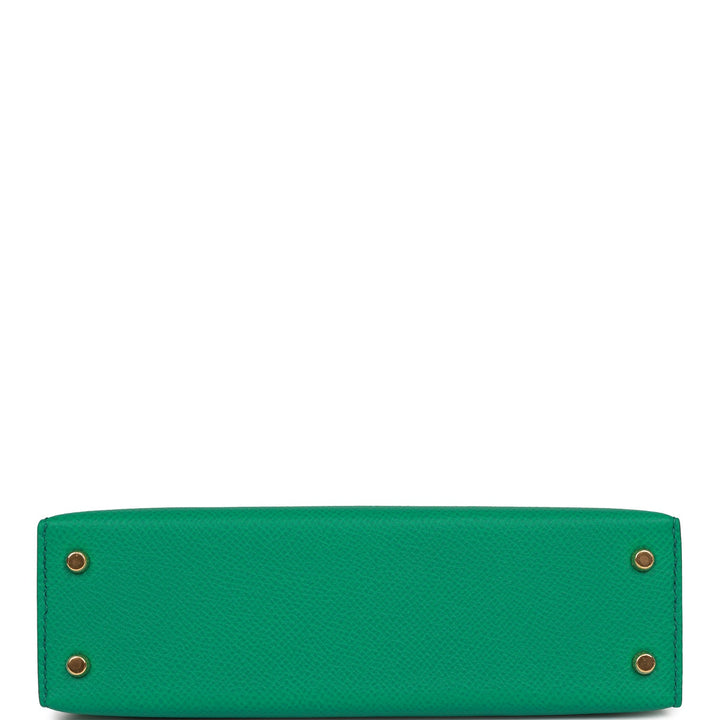 Hermes Kelly 20 Sellier Vert Jade Epsom Gold Hardware