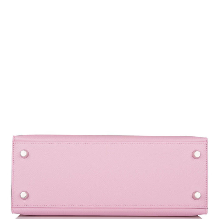 Hermes Kelly 25 Sellier Mauve Sylvestre Epsom Palladium Hardware