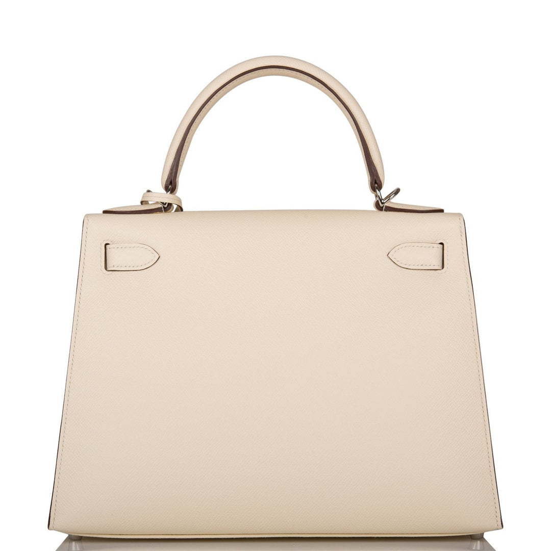 Hermes Kelly 28 Sellier Nata Verso Epsom Palladium Hardware