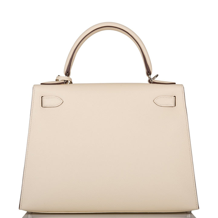 Hermes Kelly 28 Sellier Nata Verso Epsom Palladium Hardware