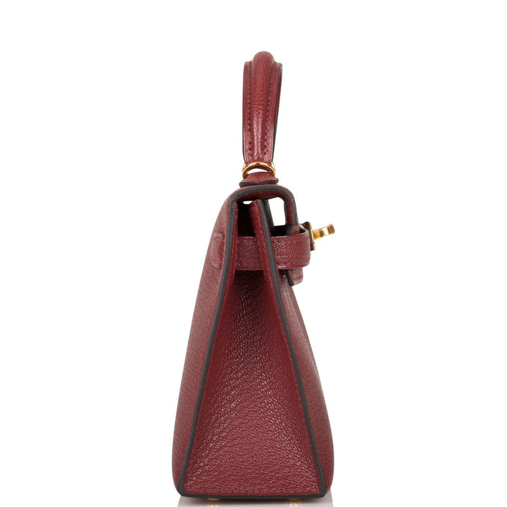Top quality Hermes Kelly Sellier 20 Rouge H Chevre Gold Hardware