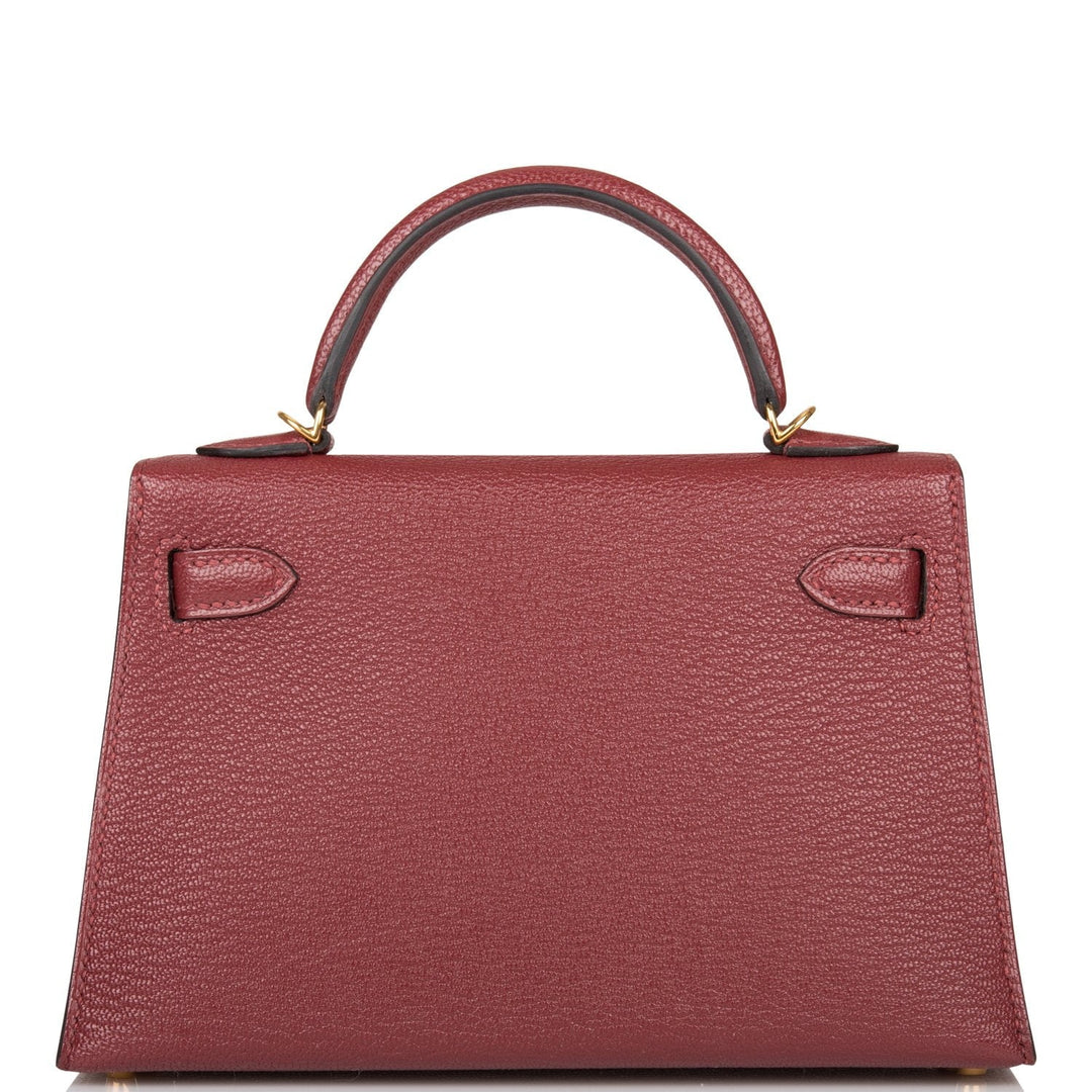Top quality Hermes Kelly Sellier 20 Rouge H Chevre Gold Hardware
