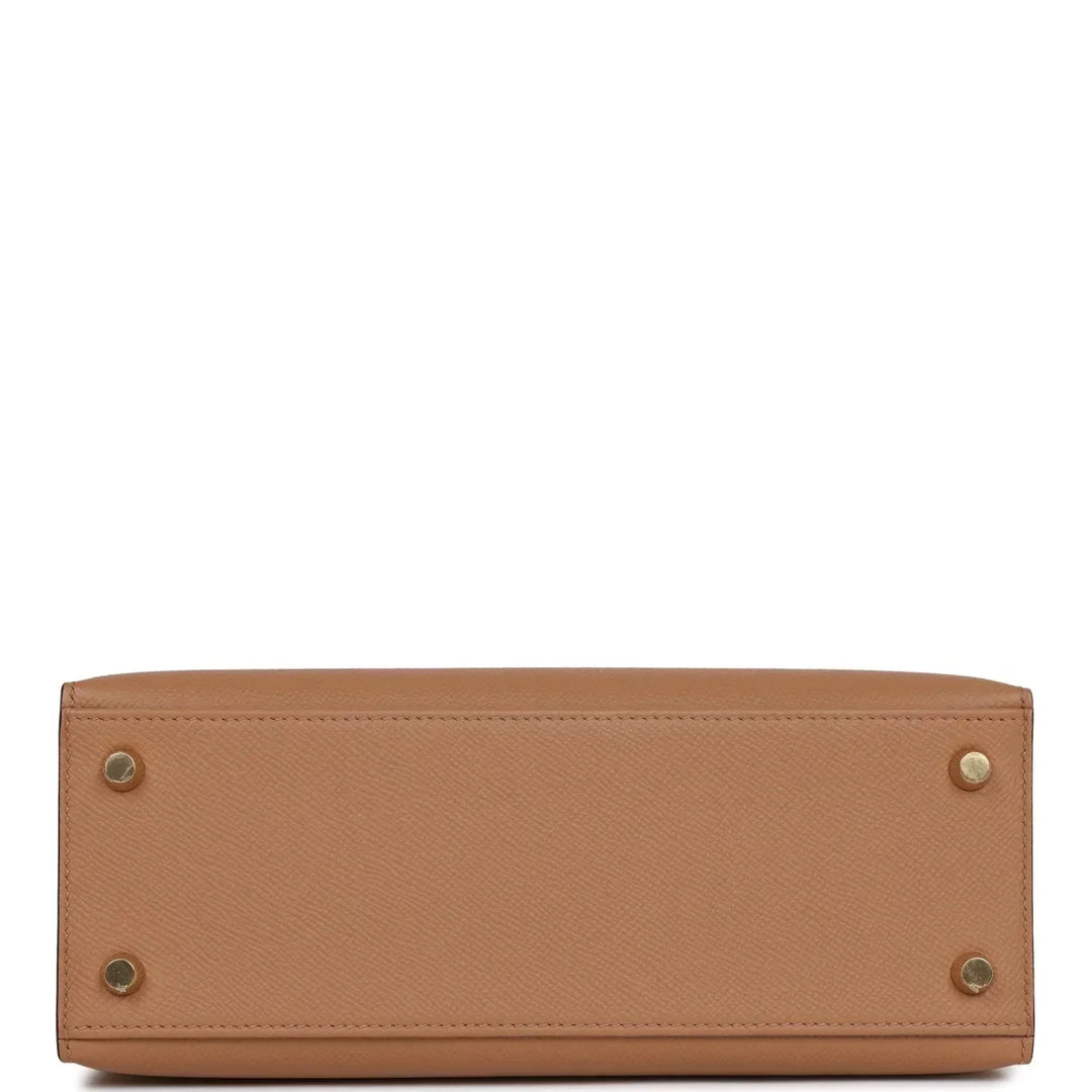 Hermes Kelly 25 Sellier Chai Epsom Gold Hardware