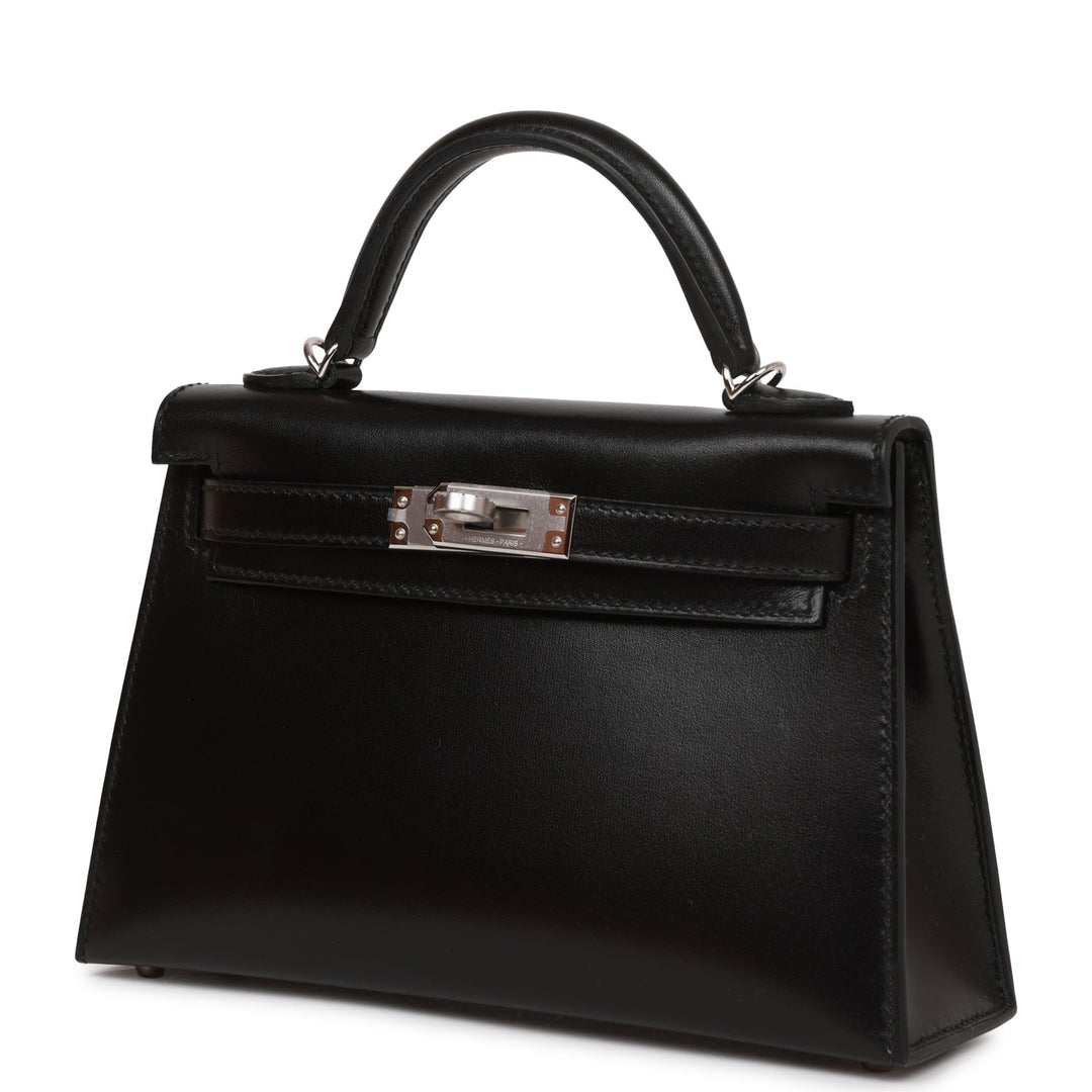 Hermes Kelly 20 Sellier Black Box Palladium Hardware