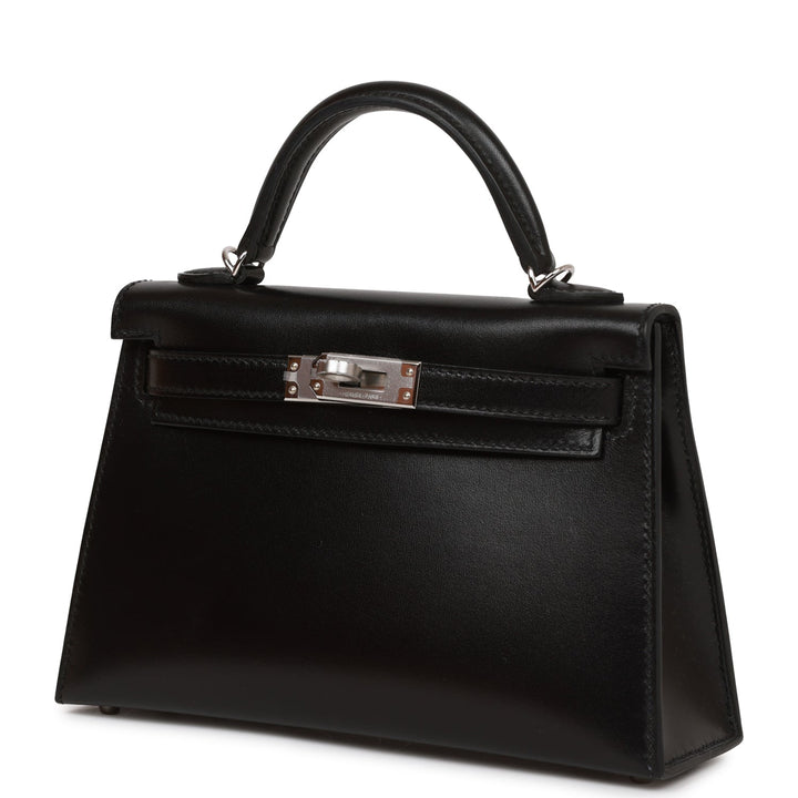 Hermes Kelly 20 Sellier Black Box Palladium Hardware