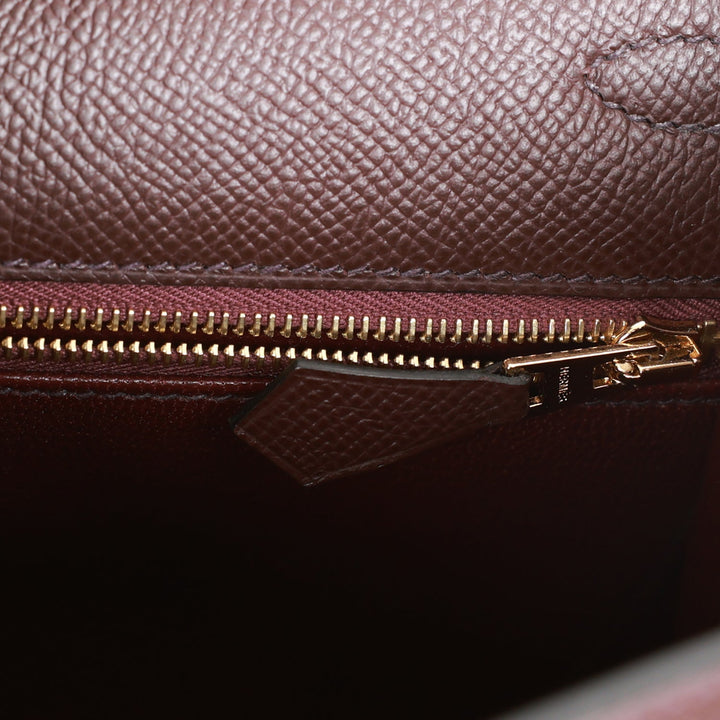 Hermes Kelly 25 Sellier Rouge Sellier Epsom Gold Hardware