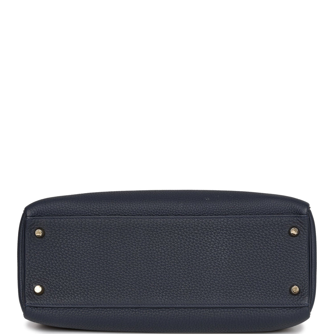 Hermes Kelly 32 Retourne Bleu Nuit Togo Gold Hardware