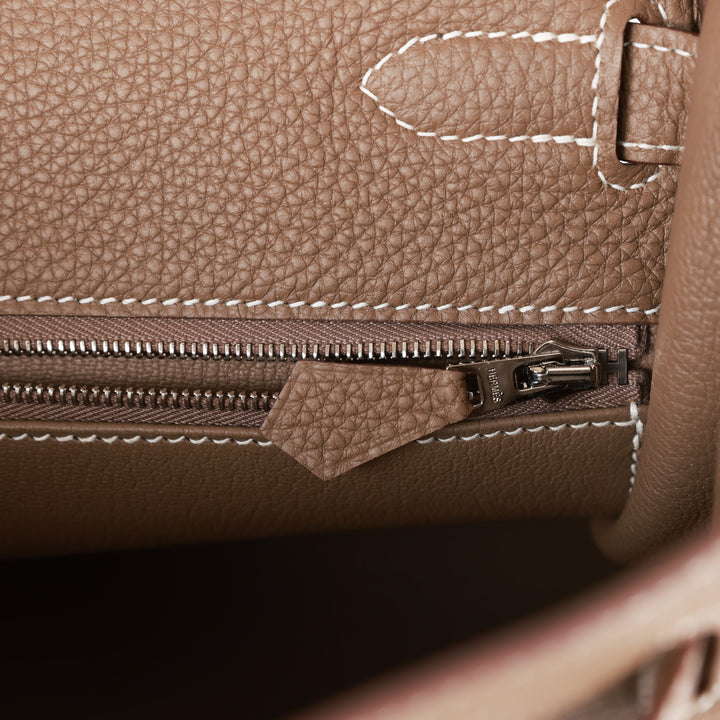 Top quality Hermes Kelly Retourne 32 Etoupe Togo Palladium Hardware