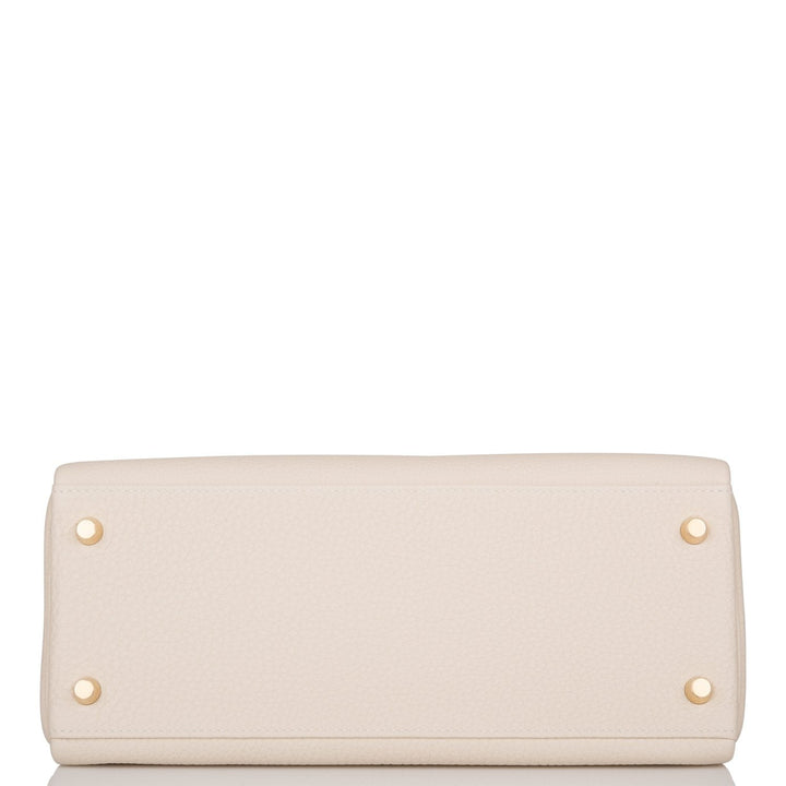 Hermes Kelly 28 Retourne Craie Togo Gold Hardware