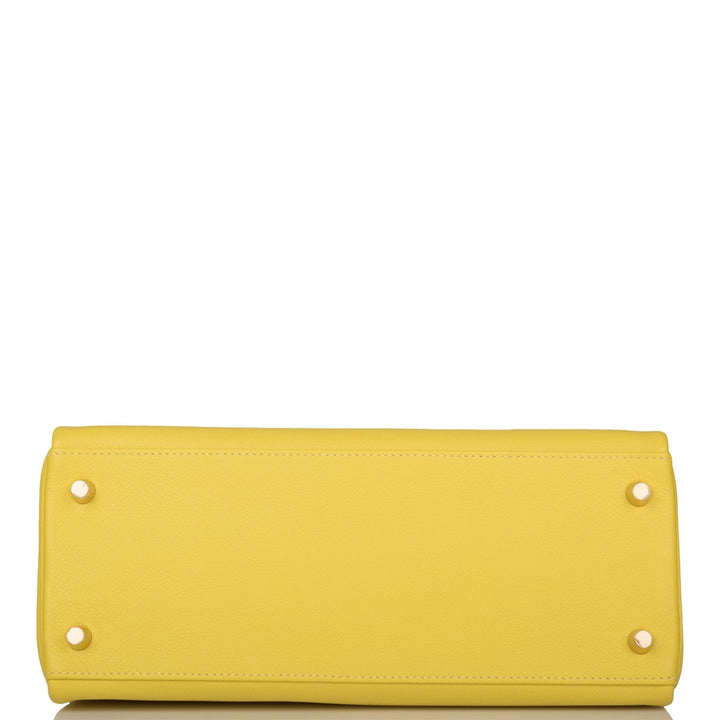 Hermes Kelly 28 Retourne Lime Evercolor Gold Hardware