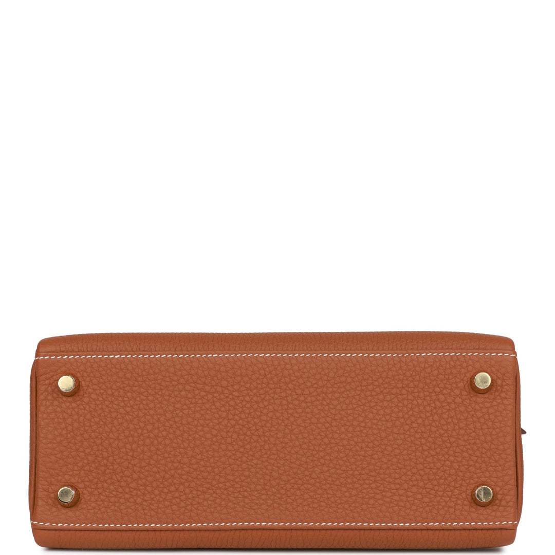 Top quality Hermes Kelly Retourne 25 Gold Togo Gold Hardware