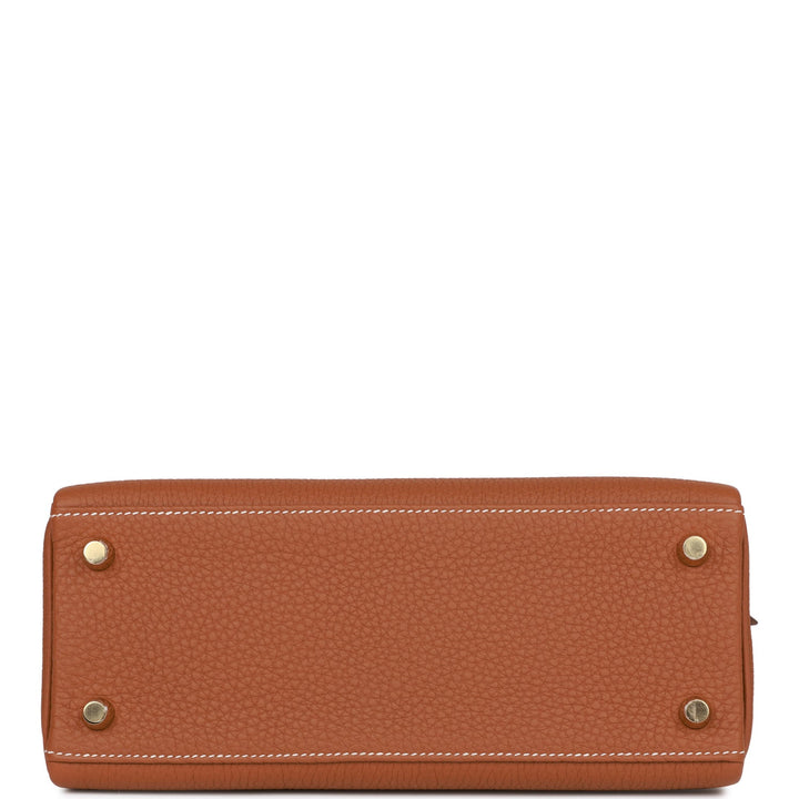 Top quality Hermes Kelly Retourne 25 Gold Togo Gold Hardware