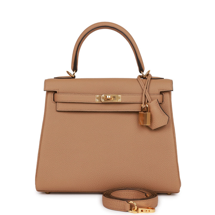 Top quality Hermes Kelly Retourne 25 Chai Togo Gold Hardware