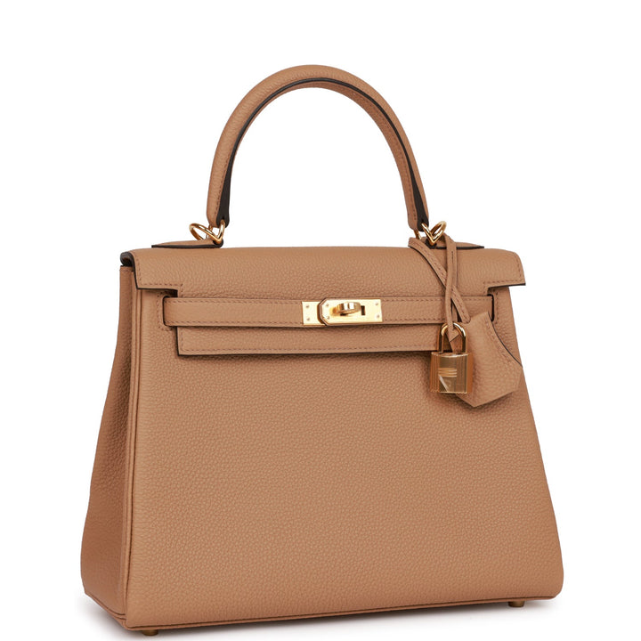 Top quality Hermes Kelly Retourne 25 Chai Togo Gold Hardware