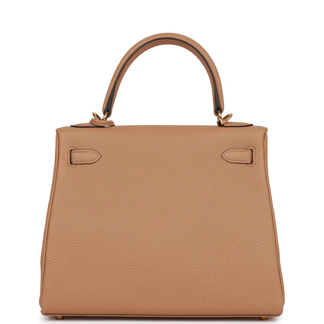 Top quality Hermes Kelly Retourne 25 Chai Togo Gold Hardware